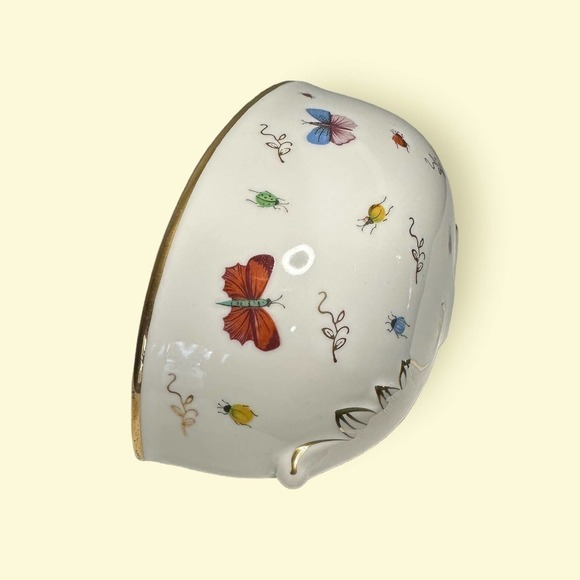 VINTAGE Ardalt ceramic hand painted butterfly ladybug wall planter Japan - Picture 13 of 15